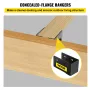 Concealed Joist Hanger, 2"x4" Outdoor Accent Concealed-Flange, Pack of 24 Concealed Joist Bracket, Q235 Steel Plate Powder-Coate