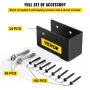 Concealed Joist Hanger, 2"x4" Outdoor Accent Concealed-Flange, Pack of 24 Concealed Joist Bracket, Q235 Steel Plate Powder-Coate