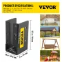 Skjult joist-bøjle ansigtsmonteret joist 24pc til 2 "x4" tømmer