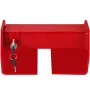 Cargo Container Lock 9.84"-17.32" Locking Distance Semi Truck Door Locks with 2 Keys Shipping Container Accessories Red Powder-c
