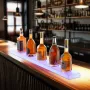 Vægmonteret LED-oplyst spiritusflaske Display Home Bar Shelf 40