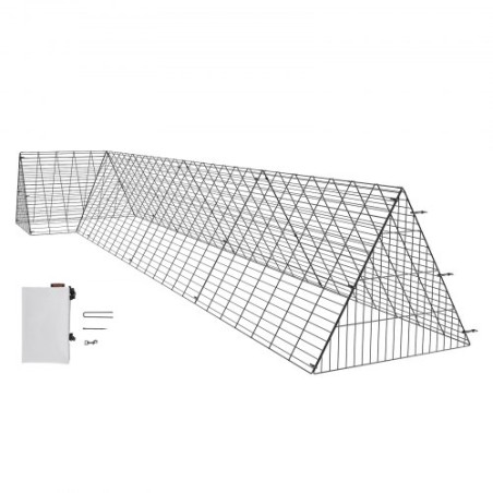 Kyllingetunneler, 157,5 x 39,4 x 24,2 tommer (LXWXH) kyllingetunneler til gårdhave, bærbare kyllingetunneler til udefra med