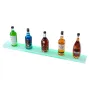 Vægmonteret LED-oplyst spiritusflaske Display Home Bar Shelf 40