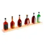 Vægmonteret LED-oplyst spiritusflaske Display Home Bar Shelf 40