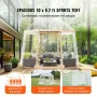 Sports Tent, 4-8 People, Instant Pop-Up Tent Shelter Weatherproof Pod, Outdoor Bubble Clear View Tent, Climate Canopy Shelter fo