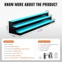 LED oplyst spiritusflaske Display Bar Shelf RF & App Control 60