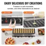 Mini Dutch Pancake Maker, 50PCS 43mm Diameter Dorayaki Baker Machine, 1700W Commercial Electric Poffertjes Grill, Non-stick Stai