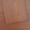 Self Adhesive Vinyl Floor Tiles 36 x 6 inch, 36 Tiles 2.5mm Thick Peel & Stick, Deep Brown Wood Grain DIY Flooring for Kitchen,