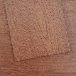Self Adhesive Vinyl Floor Tiles 36 x 6 inch, 36 Tiles 2.5mm Thick Peel & Stick, Deep Brown Wood Grain DIY Flooring for Kitchen,