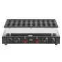 Mini Dutch Pancake Maker, 50PCS 43mm Diameter Dorayaki Baker Machine, 1700W Commercial Electric Poffertjes Grill, Non-stick Stai