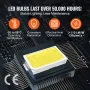 LED Garage Lights 88000LM, 6500K 14 Grid Systems Square Garage Ceiling Lights, DIY Cool White Car Detailing Garage Lighting Supe