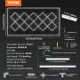 Square LED garage lys 88000LM 14 gitter lys bil detaljerede