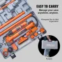 10 Ton Porta Power Kit, Portable Hydraulic Jack with 4.6 ft/1.4 m Oil Hose, Auto Body Frame Repair Kit with Storage Case for Car