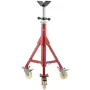 Pipe Stand, Pipe Jack Stand, V Head Pipe Stand Adjustable Height 71.12-132.08 cm, Pipe Jack Stands with Casters, Folding Portabl