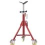 Pipe Stand, Pipe Jack Stand, V Head Pipe Stand Adjustable Height 71.12-132.08 cm, Pipe Jack Stands with Casters, Folding Portabl
