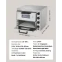 Commercial Countertop Pizza Oven Electric Pizza Oven for 40.6 cm Pizza Indoor
