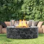 Fire Pit Wind Guard, 26 x 26 x 6 Inch Glass Flame Guard, Round Glass Shield, 1/4-Inch Thick Fire Table, Clear Tempered Glass Fla
