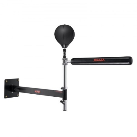 Wall Mount Boxing Spinning Bar, Spinning Bar with Punching Ball, Adjustable Boxing Speed Trainer, Reflex Boxing Bar with