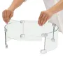 Fire Pit Wind Guard, 26 x 26 x 6 Inch Glass Flame Guard, Round Glass Shield, 1/4-Inch Thick Fire Table, Clear Tempered Glass Fla