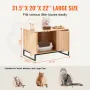 Katte kuld kabinet skjult kuldkasse møbler 31,5 "l x 20" w x 22