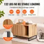Cat Litter Box Enclosure Hidden Litter Box Furniture 80 cm L x 50.8 cm W x 55.9 cm H