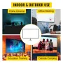 Tripod Projector Screen with Stand 70 inch 16:9 4K HD Projection Screen Stand Wrinkle-Free Height Adjustable Portable Screen for