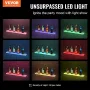Vægmonteret LED-oplyst spiritusflaske Display Home Bar Shelf 30