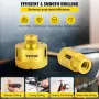 Diamond Drill Bits 4PCS Diamond Hole Saw 25/35/50/68mm Tile Hole Saw Kit Vacuum Brazed Diamond Drill Bit 0.59in/15mm Segment Til