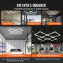 Firkantet LED garage lys 22000LM 5 gitter lys bil detaljerede
