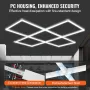 Firkantet LED garage lys 22000LM 5 gitter lys bil detaljerede