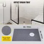 Vandtætning af brusebad bruser kitbakke 38''x60 '' med offset
