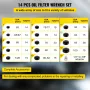 Oliefilterstik Sæt Cup Socket Tool Set 15 stk oliefilterhætte