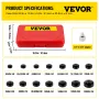 Oil Filter Socket Set, 14 Pcs Oil Filter Wrench Set, Sturdy Steel Oil Filter Socket, 3/8\" Oil Filter Socket, Low Profile Oil Fi