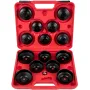 Oil Filter Socket Set, 14 Pcs Oil Filter Wrench Set, Sturdy Steel Oil Filter Socket, 3/8\" Oil Filter Socket, Low Profile Oil Fi