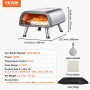 Elektrisk pizza Ovn bordplade Pizza Maker til 12 "Pizza Indoor
