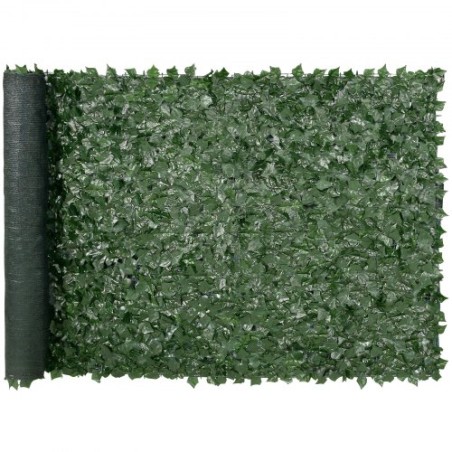 Ivy Privacy Fence, 1.5 x 3m Artificial Green Wall Screen, Greenery Ivy Fence with Mesh Cloth Backing and Strengthened Joint,
