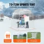 Sportstelt Instant telt Shelter Vejrbestandigt 2-4 personer
