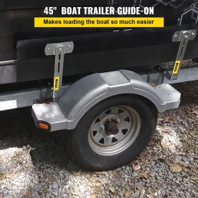 Boat Trailer Guide-On 48 "ï € -Shape Trailer Guide på m/tæppepaddede tavler