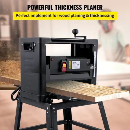 Thickness Planer 305 mm(12-Inch) Benchtop Planer 2000W Wood Planer 8000 rpm Woodworking Planer 10 AMP Wood Planer Foldable 6m/mi