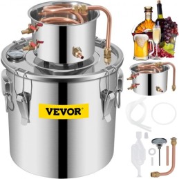 Gal Home Use Moonshine Still Brewing Stainless Steel Distiller Water Distilling Equipment