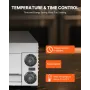 Electric Pizza Oven for Countertops, 12-inch, 1500W, with Temp Control & 0-60 Min Timer, Even Baking Technology & Easy Clean Cru