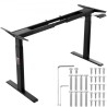 Electric Standing Desk Frame Dual Motor Adjustable 70-117 cm H Black