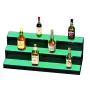 LED Lighted Liquor Bottle Display, 3 Tiers 30 Inch Commercial Illuminated Home Bar Shelf, 3 Steps Whiskey Rack Stand, Acrylic Dr