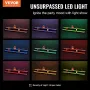 LED Lighted Liquor Bottle Display, 2 Tiers 48 Inch Commercial Illuminated Home Bar Shelf, 2 Steps Whiskey Rack Stand, Acrylic Dr