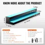 LED oplyst spiritusflaske Display Bar Shelf RF & App Control 48