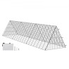Chicken Tunnels, 118.1 x 28 x 24.2 inch (LxWxH) Chicken Tunnels for Yard, Portable Chicken Tunnels for Outside Easy