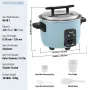 Commercial Rice Cooker, 60-Cup Rice Cooker, 13 Liter Large Rice Cooker and Warmer with Nonstick Inner Pot, Fast Cooking and 24-H