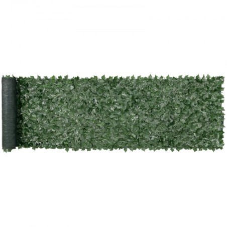 Ivy Privacy Fence, 1 x 4m Artificial Green Wall Screen, Greenery Ivy Fence with Mesh Cloth Backing and Strengthened Joint, Faux
