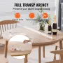 PVC Tabel Protector 48 tommer Rund klar