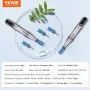 Microneedling Pen M8S, Electric Derma Pen with 20PCS Anti-Backflow Cartridges, 6 Variable Speed Skin Care Beauty Device with LCD